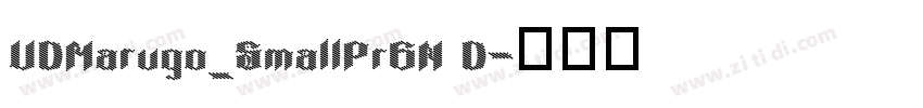 UDMarugo_SmallPr6N D字体转换
